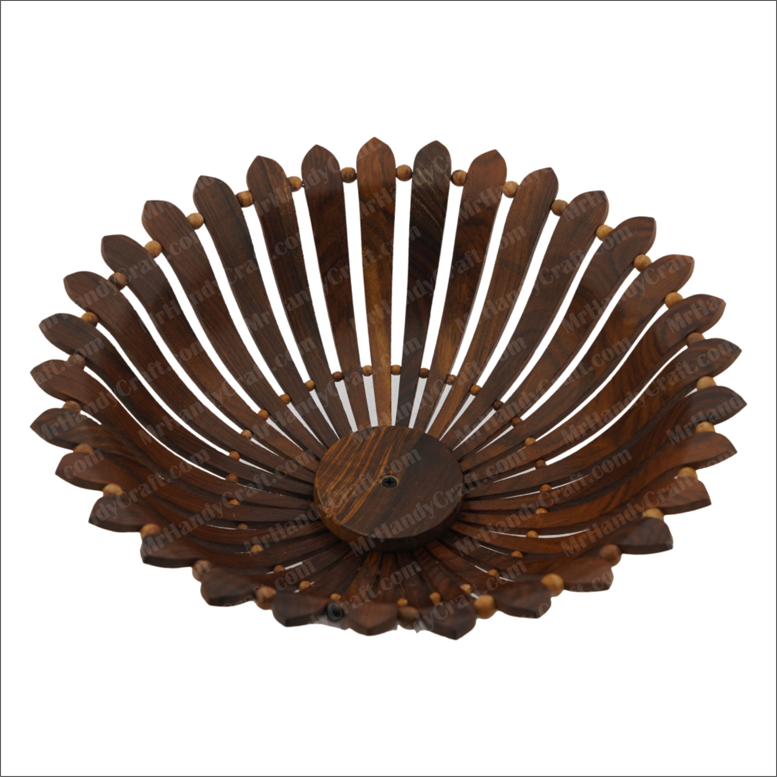 Wooden Basket Bearing 3 Pcs Set