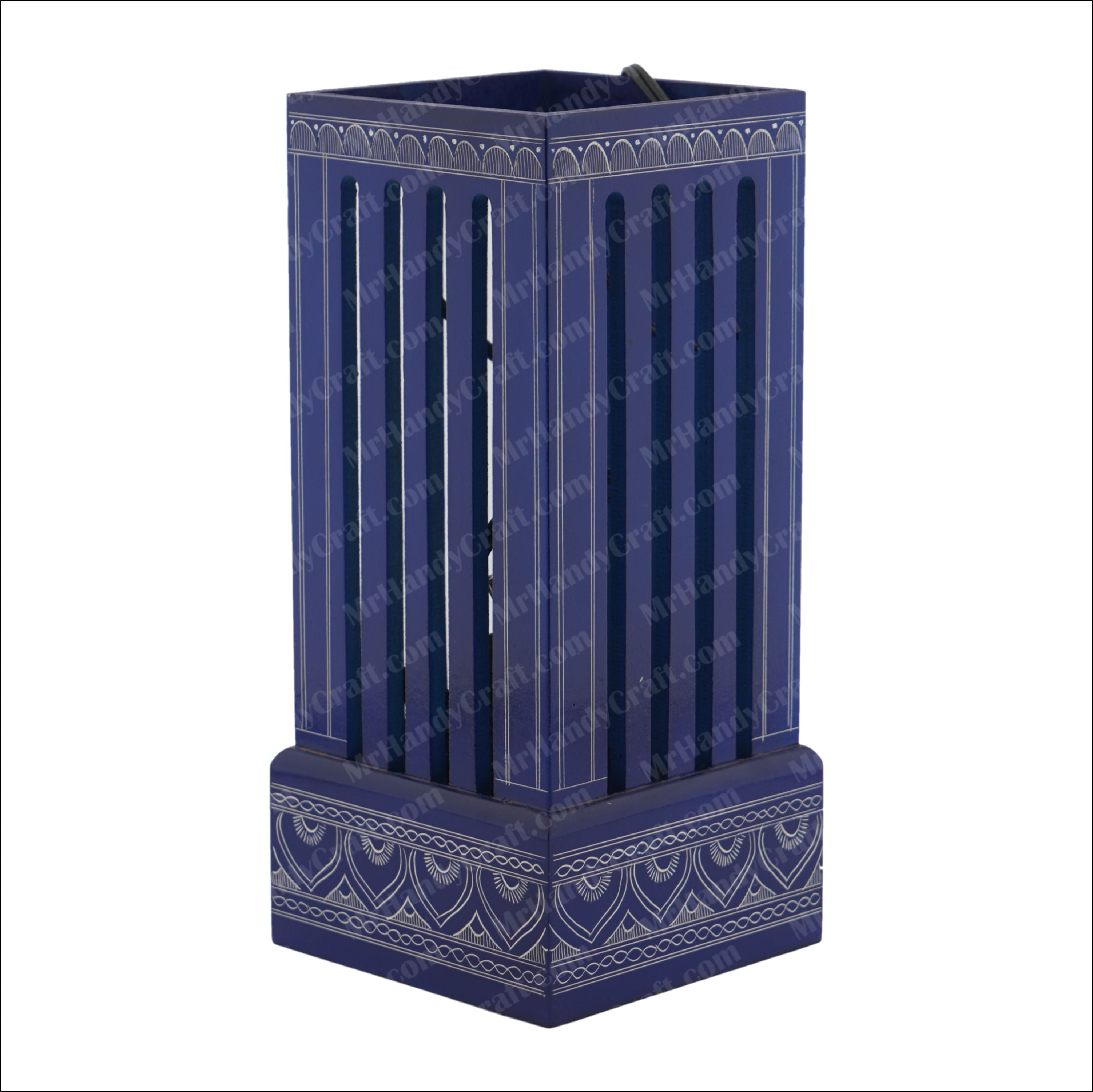 Wooden Side Table Lamp