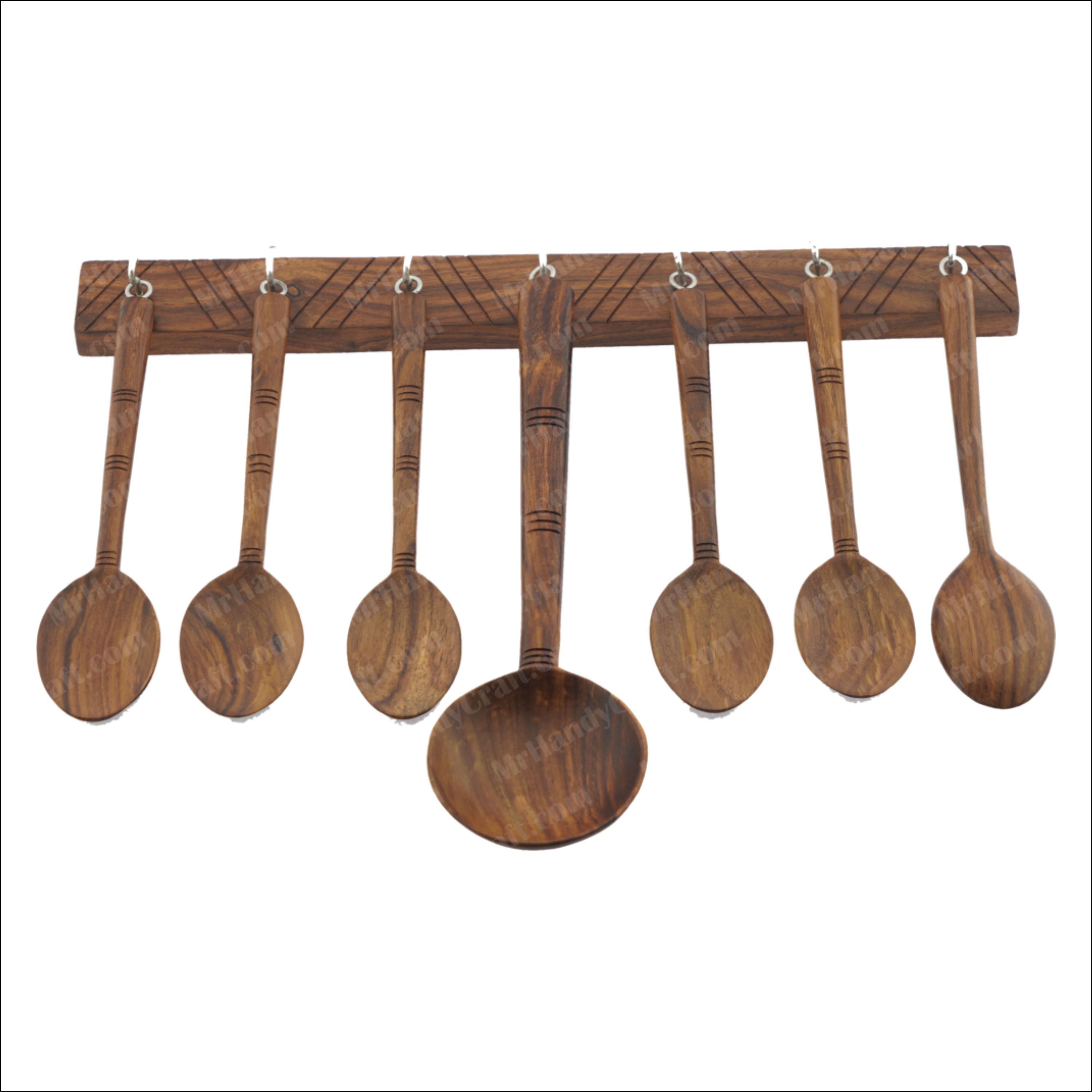 Dish Spoon Set made of Solid Rosewood/Shesham
