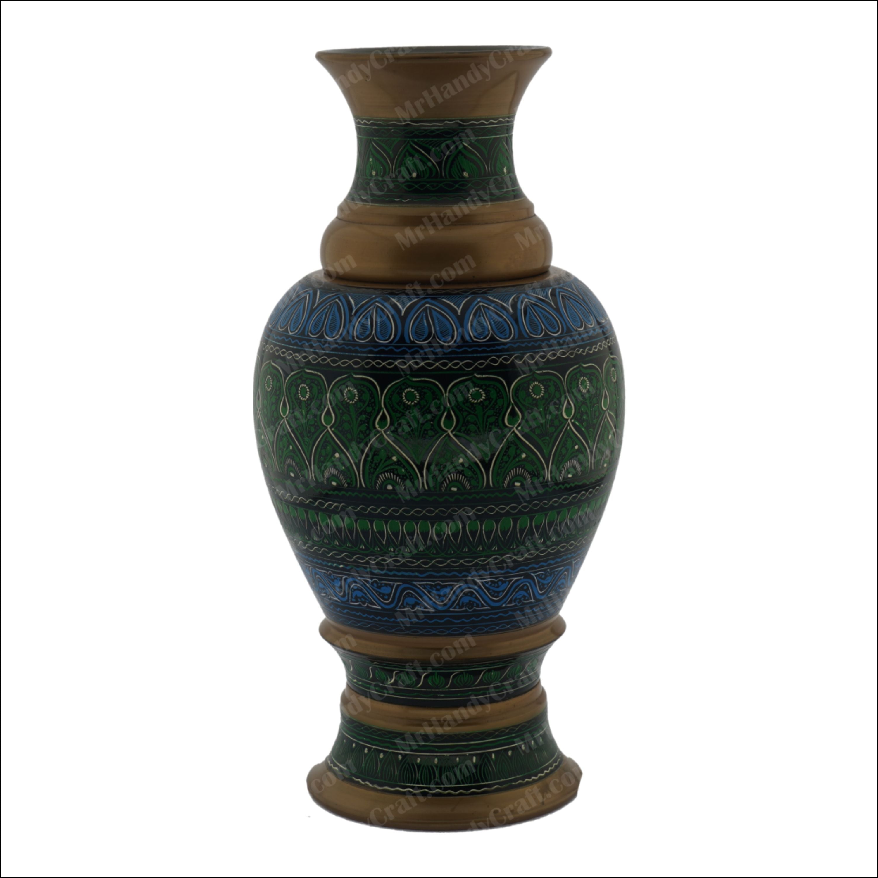 Flower Vase Pair - Naqshi Work