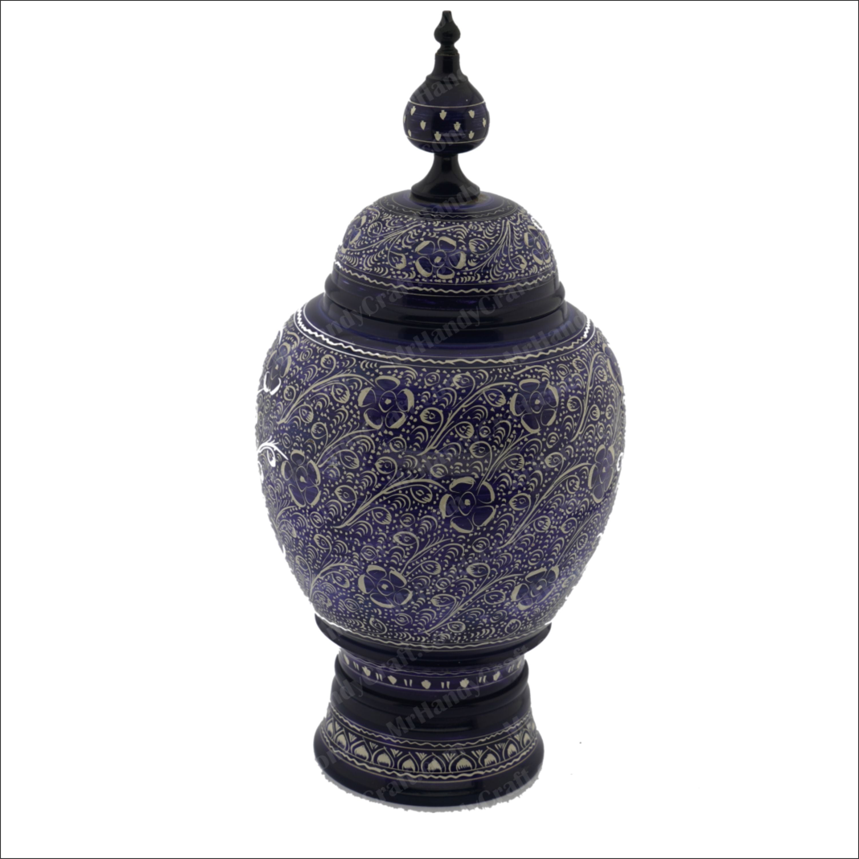 Candy Jar Naqshi Blue Pottery
