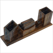 Office Desk Organizer Multi-Functional Wooden Handmade