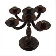 Wooden Candle Stand 5 Point