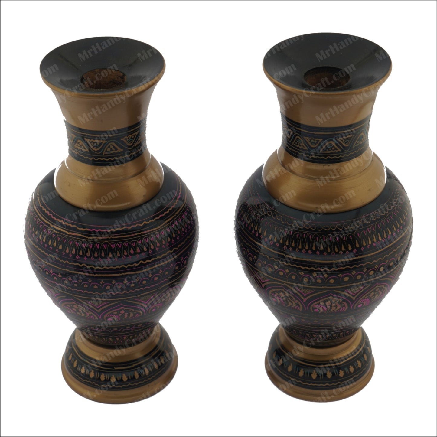Flower Vase Pair - Naqshi Work
