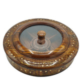 Covered Dry Fruit Bowl - Sheesham Wood
